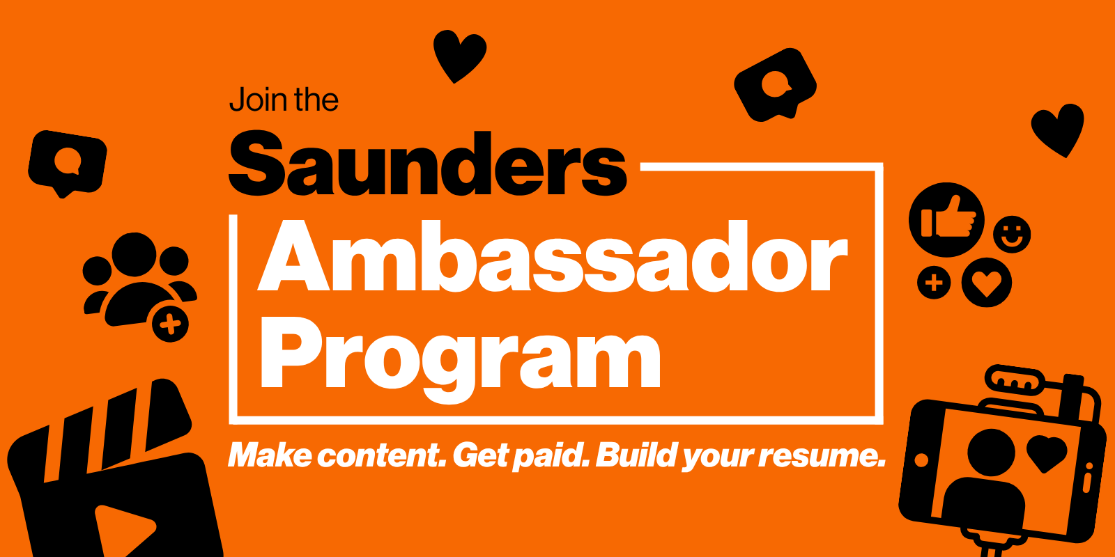 Join the Saunders College of Business Ambassador Program. Make Content. Get Paid. Build your resume.